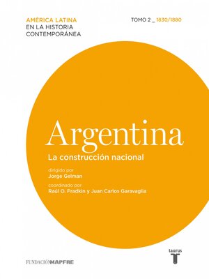 cover image of Argentina. La construcción nacional. 1830/1880
